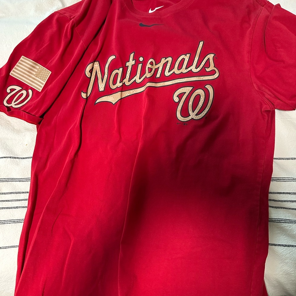 Nike Red Nationals Script Tee